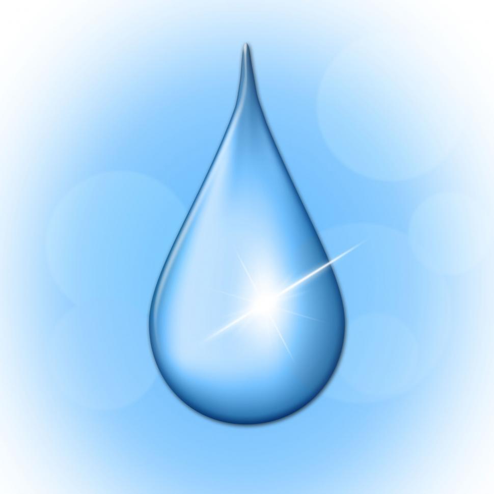 Free Image of Rain Drop Shows Liquid Wet And Water 
