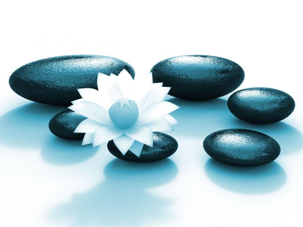 Free Image of Spa Stones Indicates Floral Pebble And Calmness 