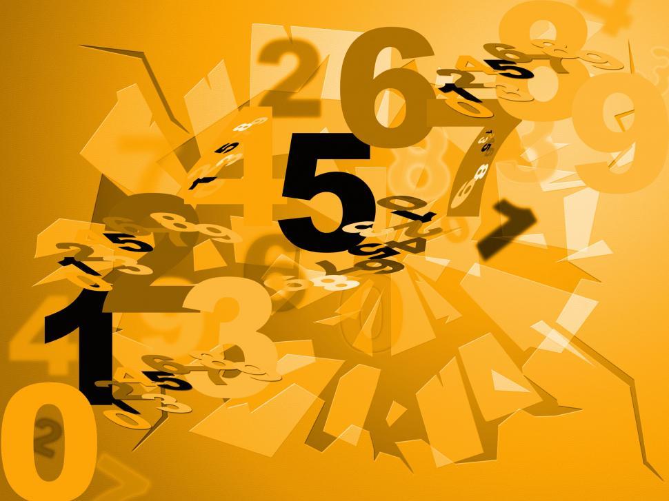 Free Image of Maths Numbers Shows Numerical Numerals And Design 