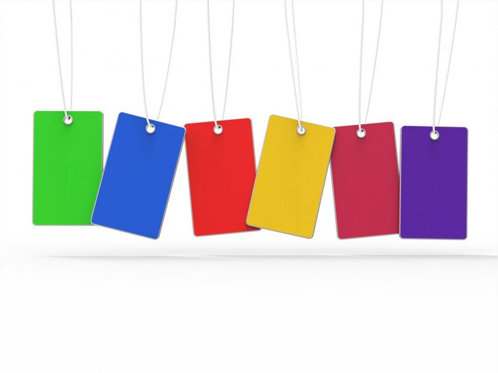 Free Image of Copyspace 6 Shows Colours Card And Multicoloured 
