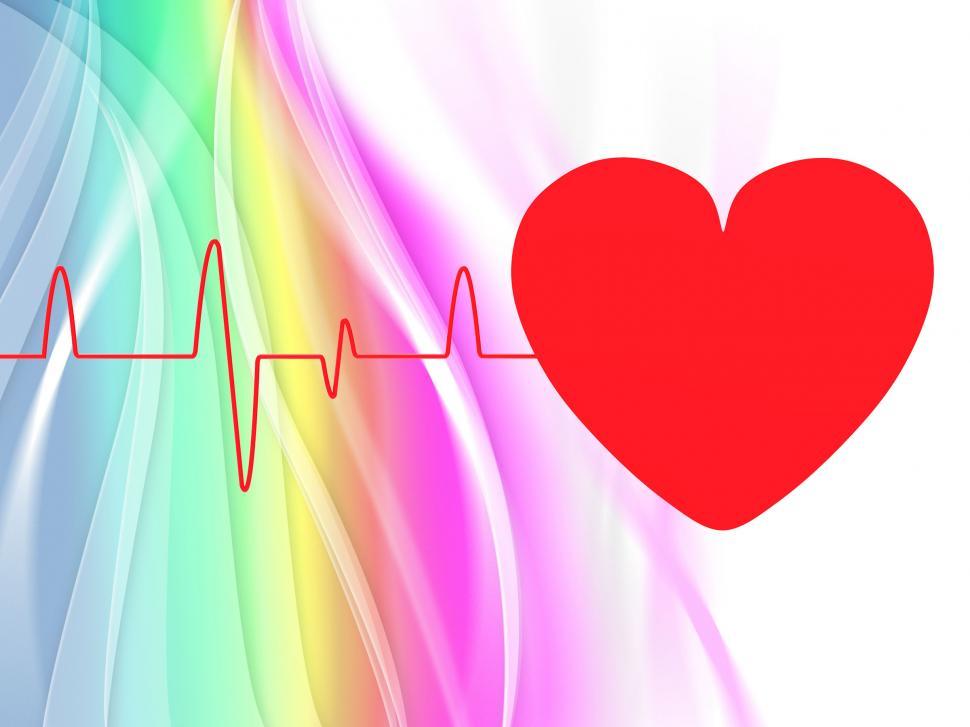 Free Image of Heart Pulse Means Empty Space And Cardiogram 