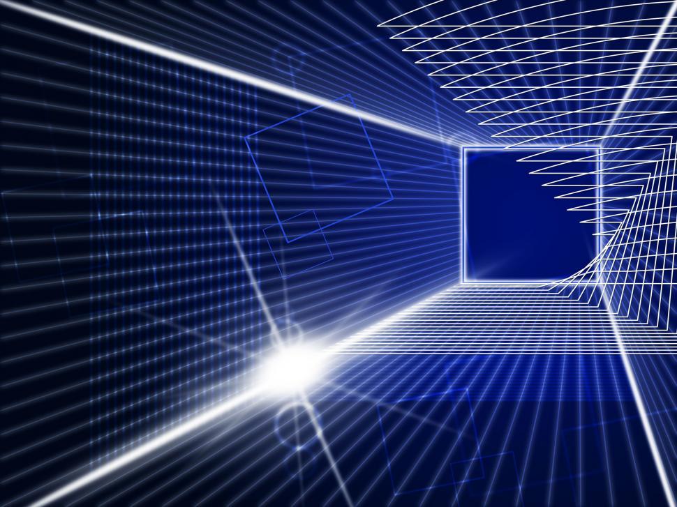 Free Image of Tech Glow Indicates Light Burst And Data 