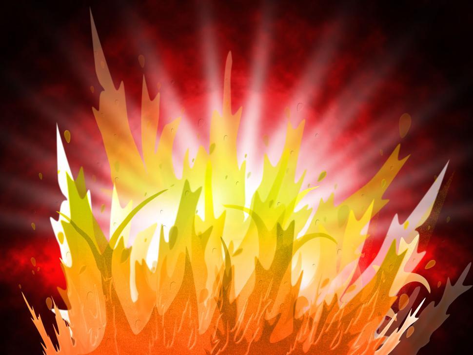 Free Image of Fire Background Represents Fiery Inferno And Design 