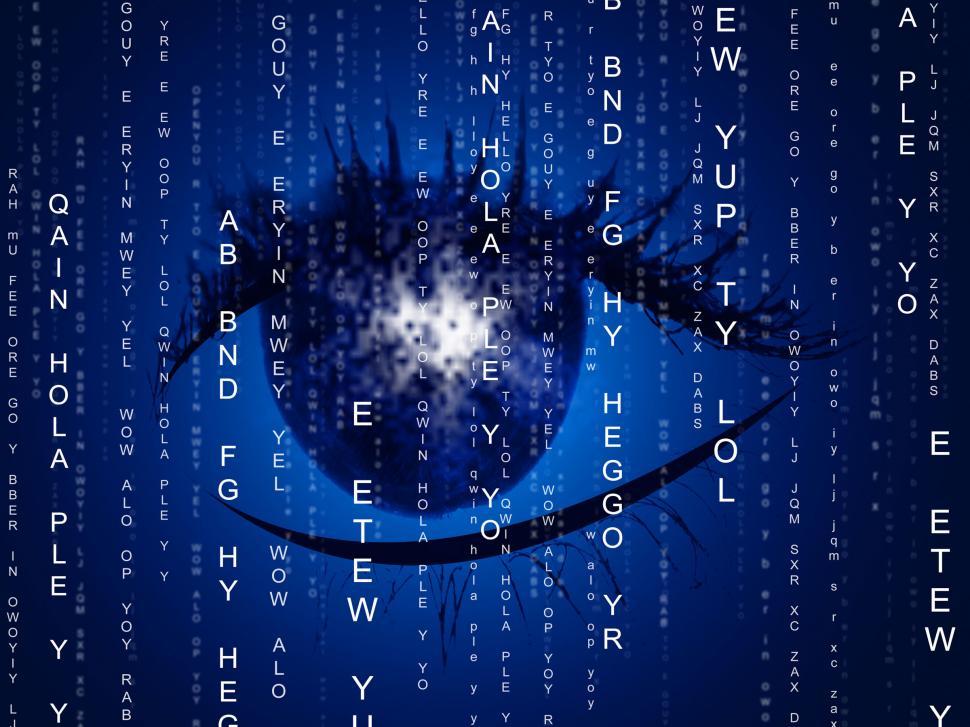 Free Image of Eye Matrix Indicates Programming Computer And Optics 