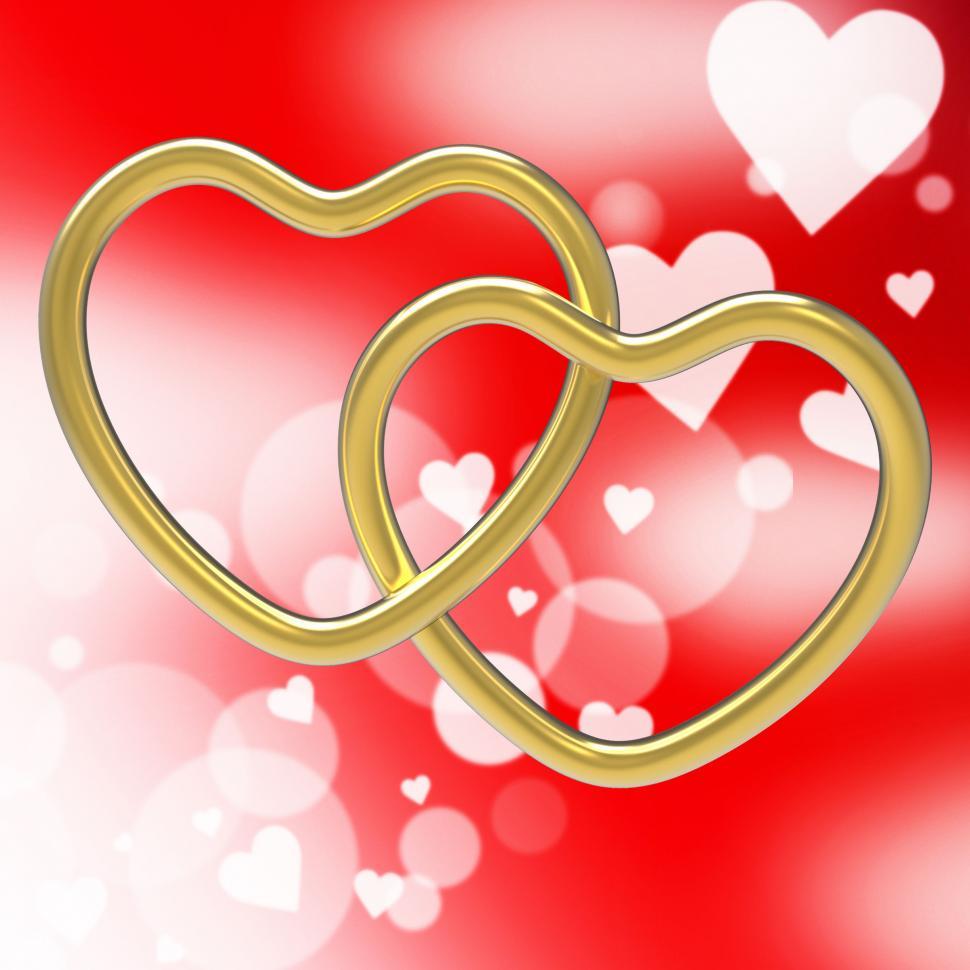 Free Image of Wedding Rings Represents Valentine s Day And Eternity 