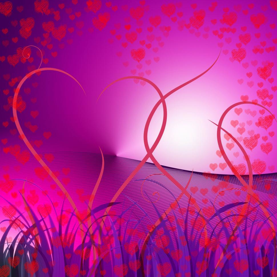 Free Image of Floral Hearts Indicates Valentines Day And Affection 