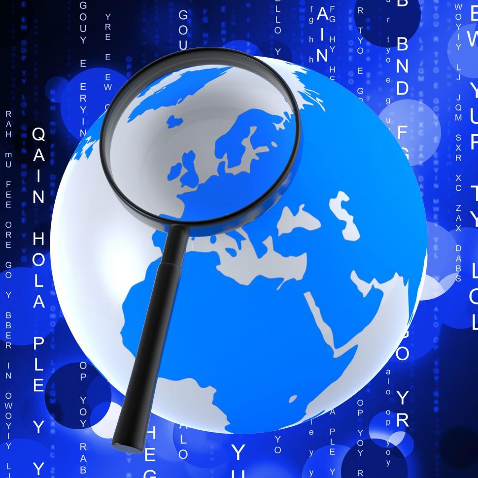 Free Image of Globe Matrix Represents Earth Binary And Globalise 