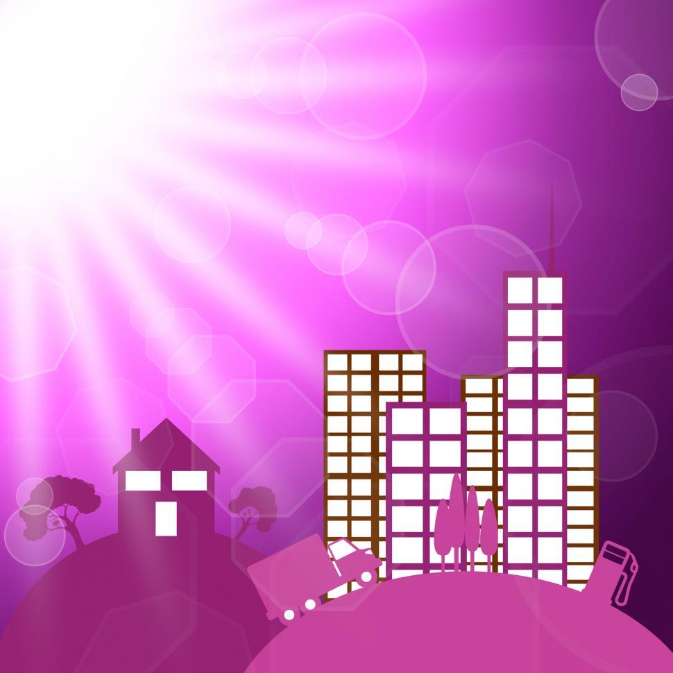 Free Image of Sun Rays Indicates Sunshine Sunray And Buildings 
