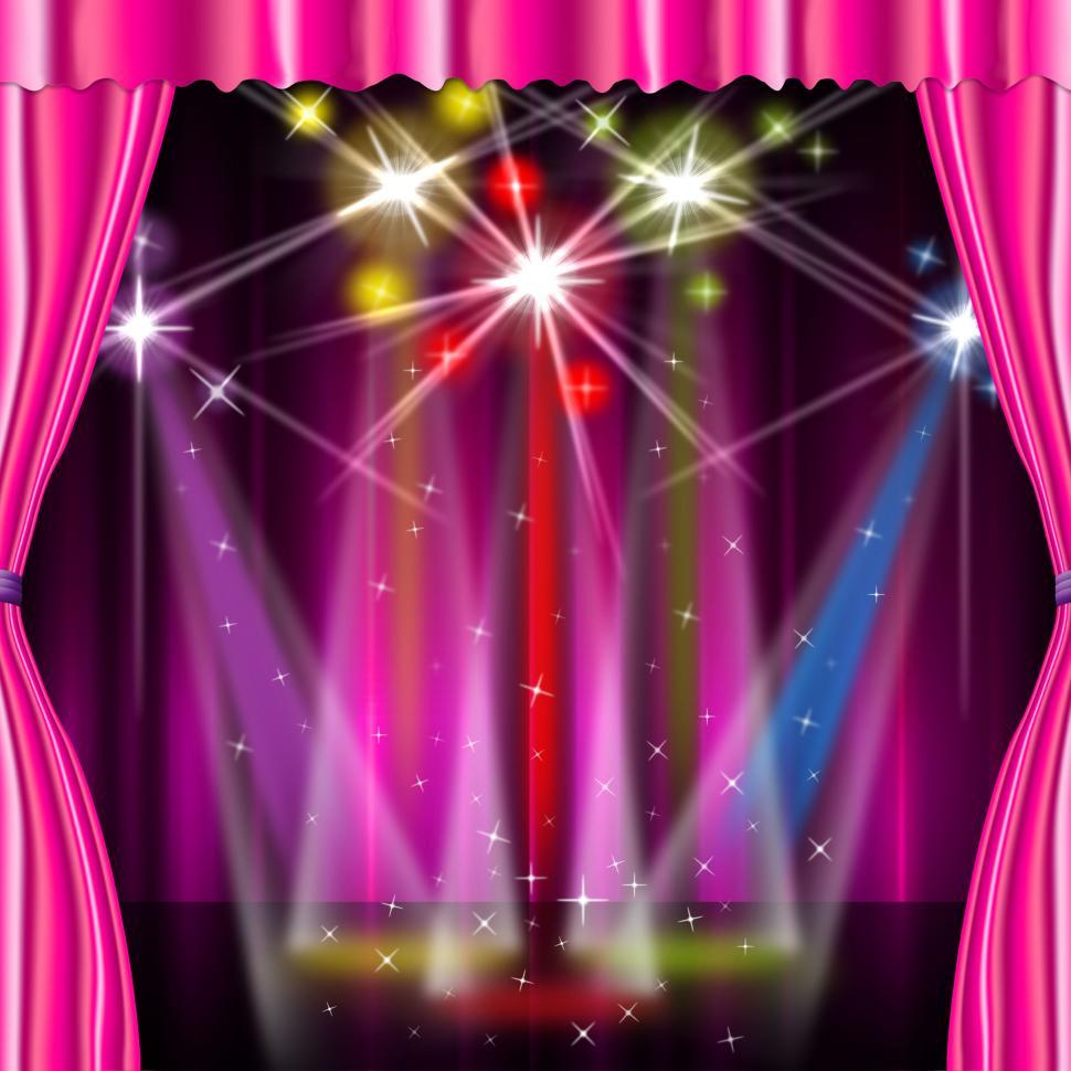 Free Image of Color Spotlight Means Stage Lights And Vibrant 