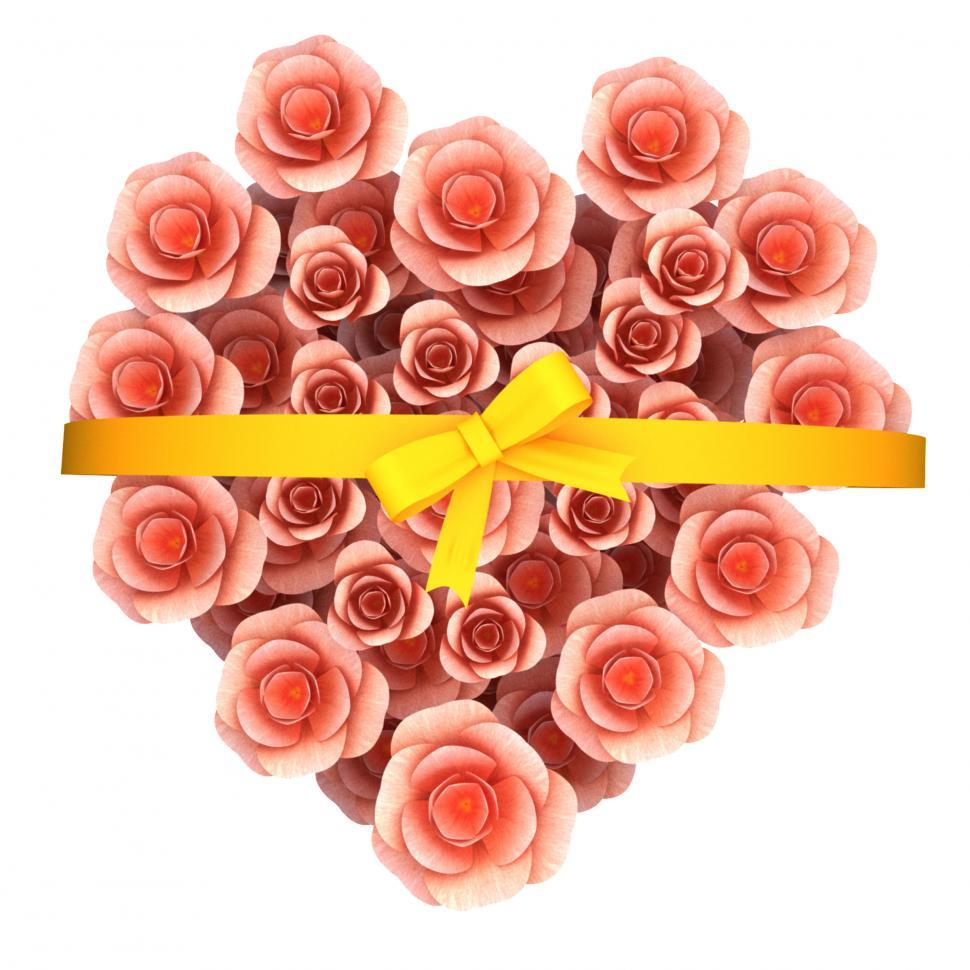 Free Image of Roses Gift Represents Greeting Romance And Valentines 