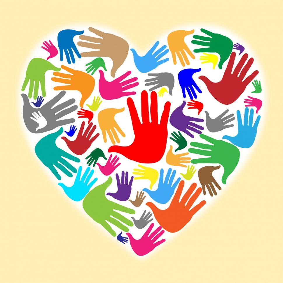 Free Image of Heart Hands Means Valentine s Day And Child 