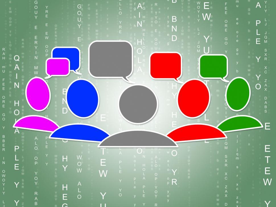 Free Image of Social Media Represents Connecting People And Binary 