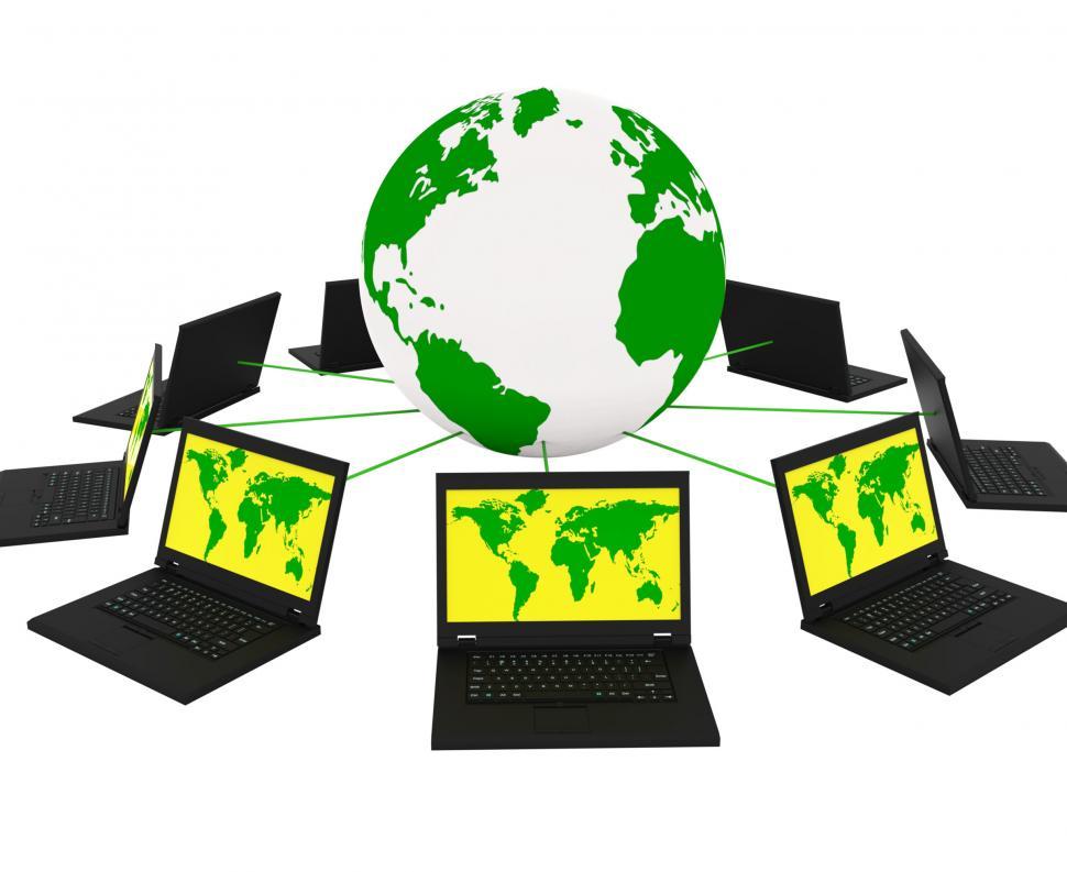 Free Image of Global Network Means Networking Monitor And Planet 