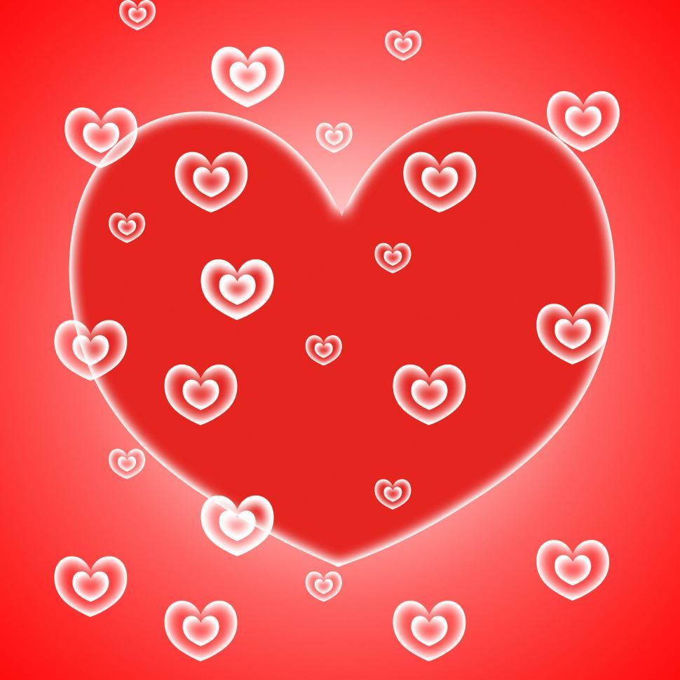 Free Image of Background Hearts Represents Valentines Day And Abstract 