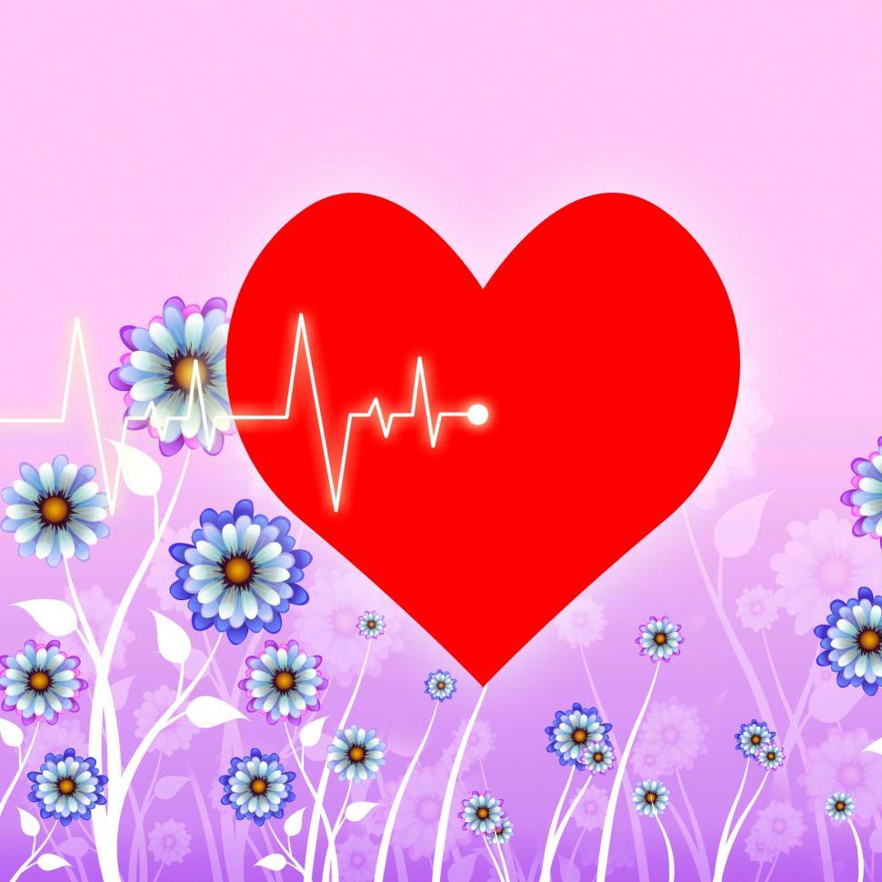 Free Image of Heart Pulse Represents Valentines Day And Cardiology 