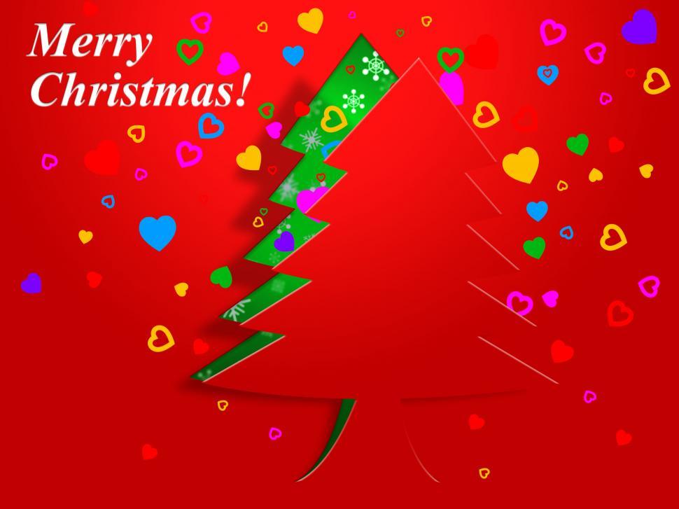 Free Image of Xmas Tree Represents New Year And Christmas 