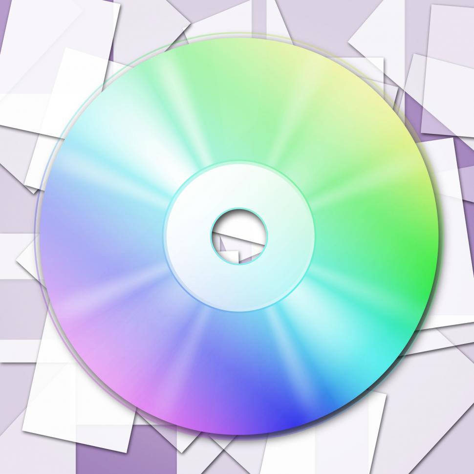 Free Image of Cd Tech Shows Empty Space And Cd-Rw 