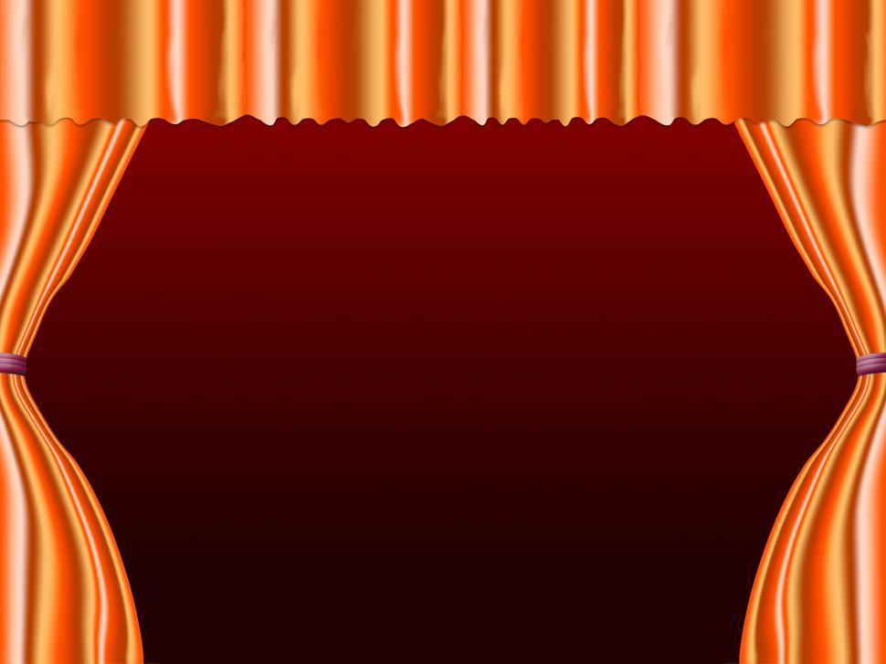 Free Image of Copyspace Orange Means Live Event And Blank 