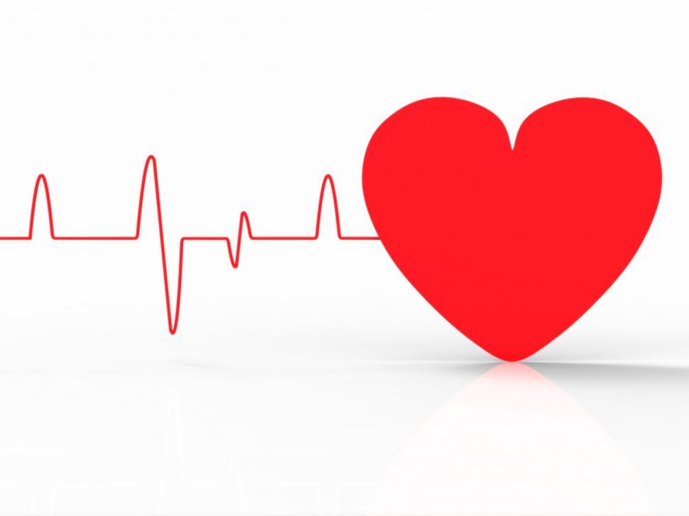 Free Image of Heart Pulse Indicates Empty Space And Beat 