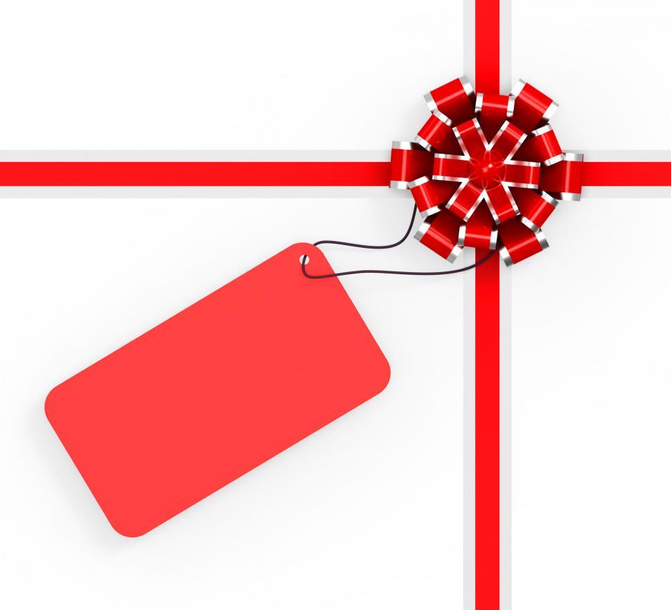 Free Image of Gift Tag Means Text Space And Celebration 