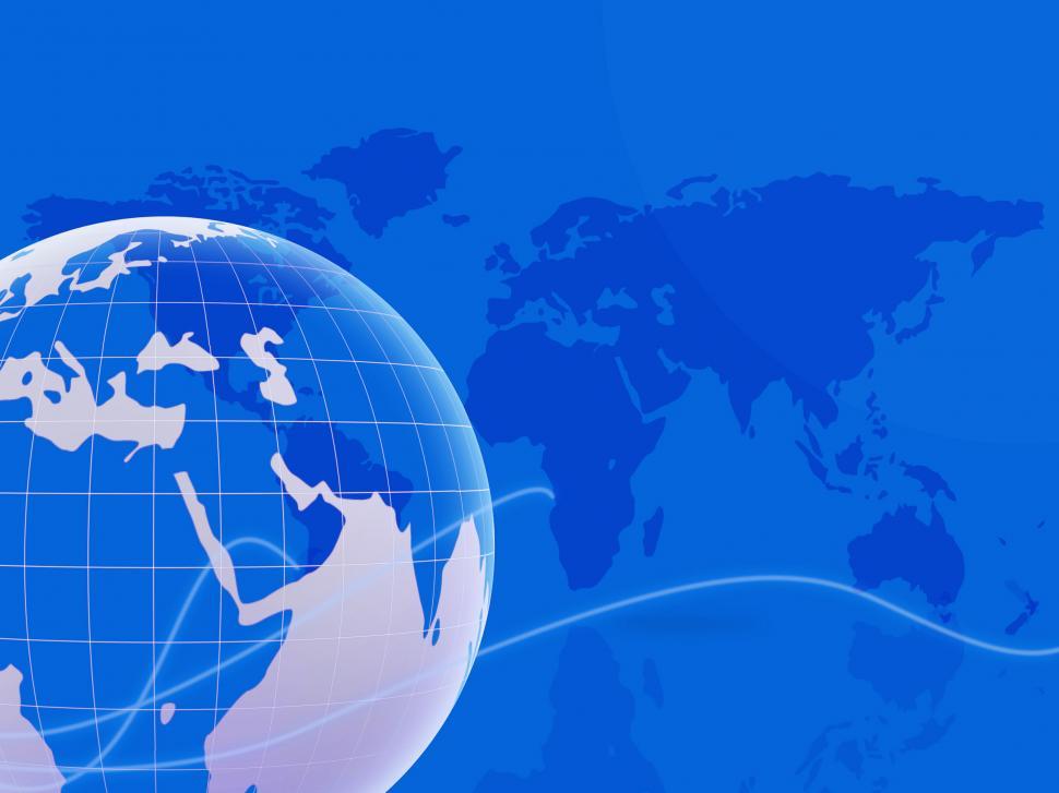 Free Image of World Map Indicates Backgrounds Globalization And Globalise 