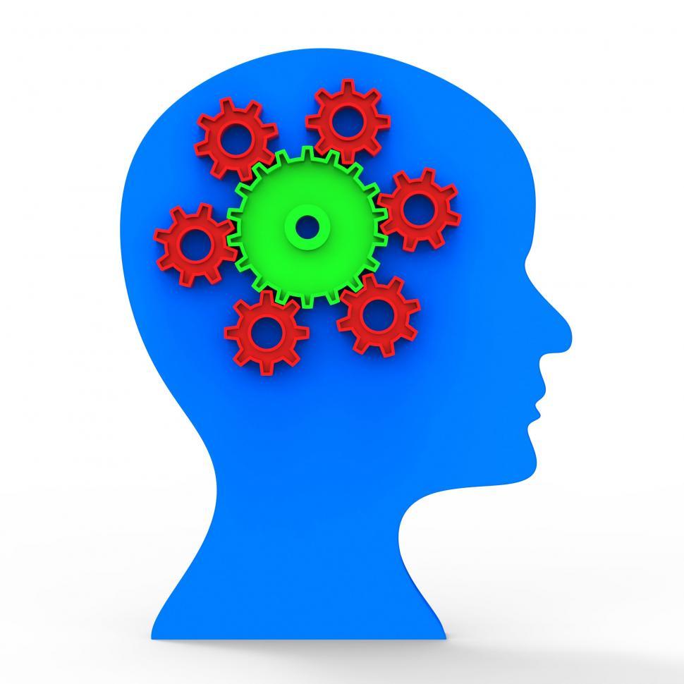 Free Image of Brain Think Shows Head Concept And Contemplating 