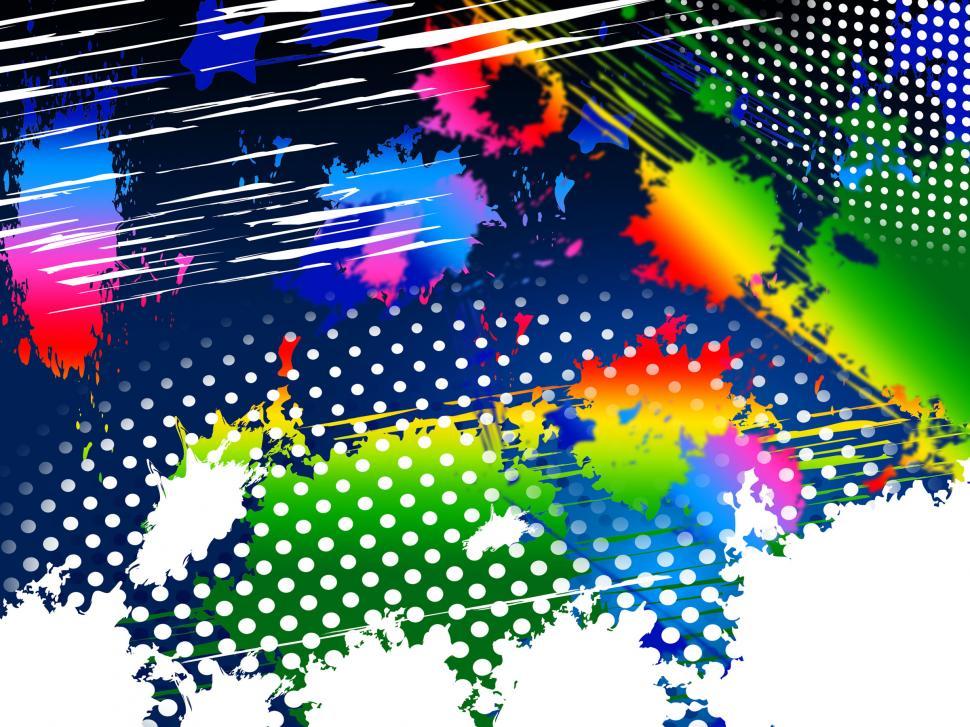 Free Image of Color Splash Shows Paint Colors And Splat 
