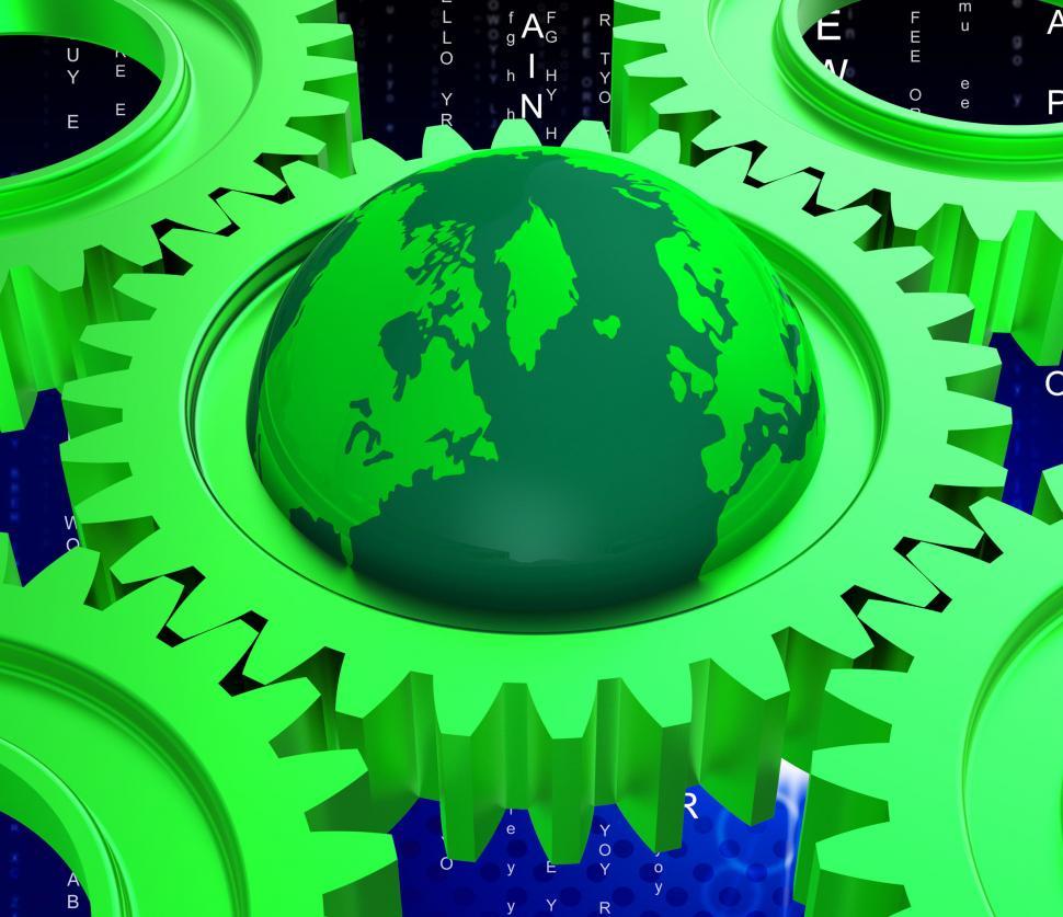 Free Image of Network Computer Represents Global Communications And Computing 