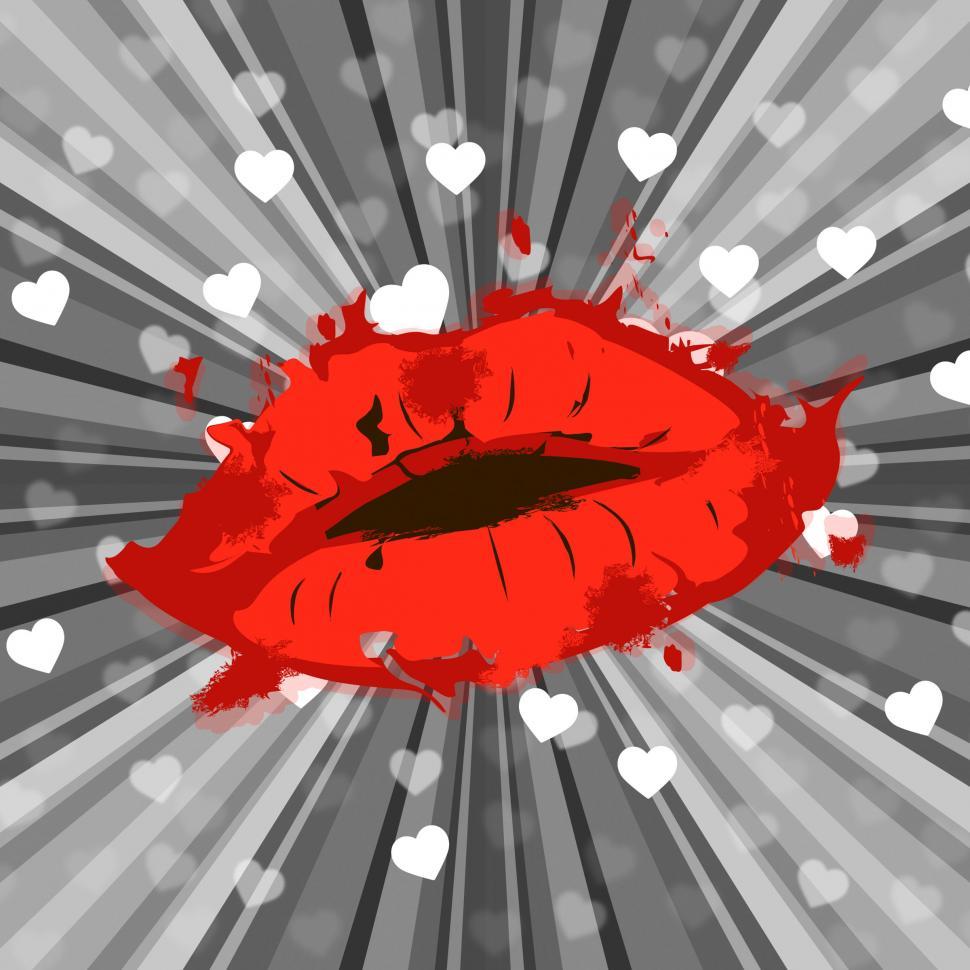 Free Image of Rays Lips Indicates Make Up And Beautiful 