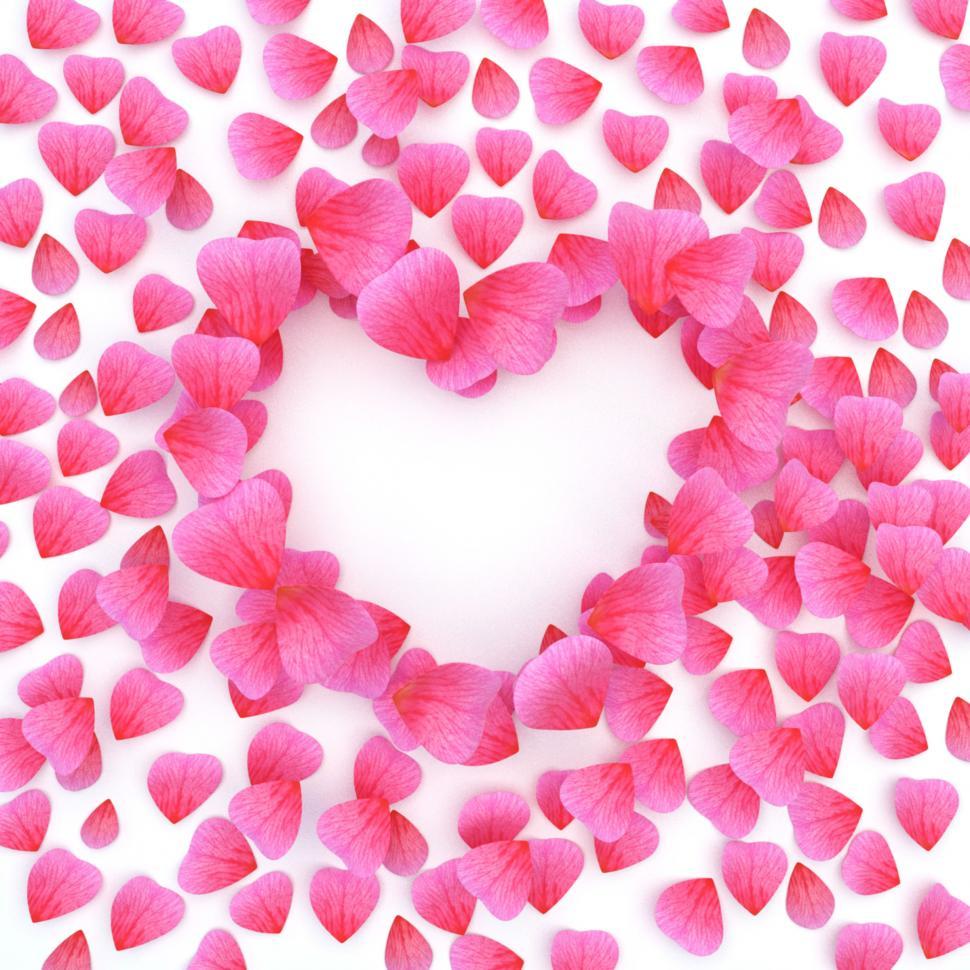 Free Image of Rose Petals Represents Empty Space And Copy 