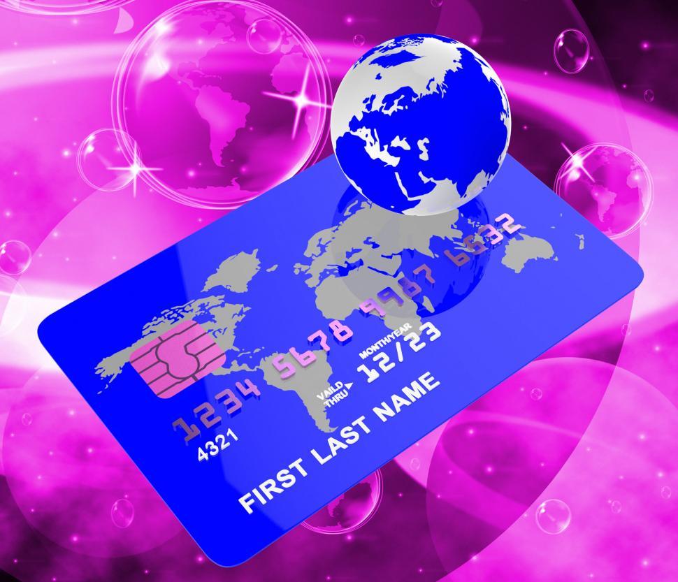 Free Image of Credit Card Represents Bankcard Globalisation And Planet 