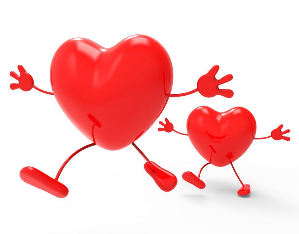 Free Image of Hearts Love Shows Valentine Day And Compassionate 