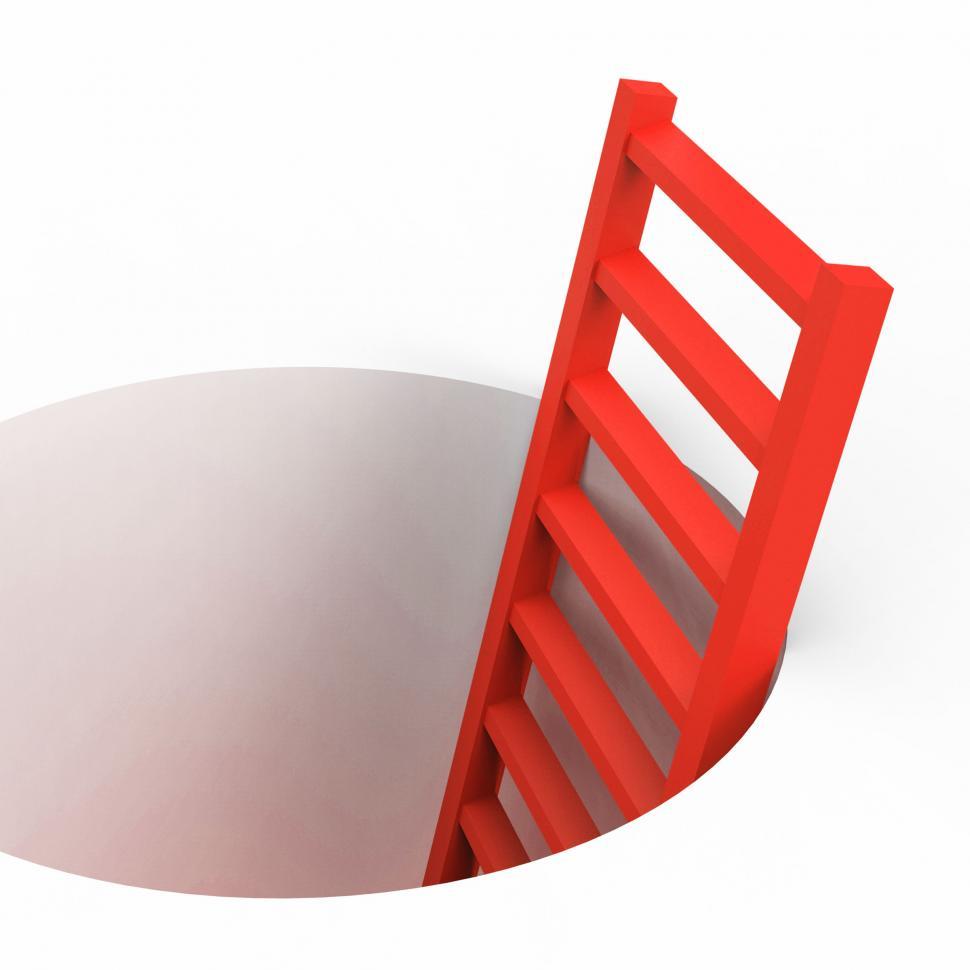Free Image of Freedom Ladder Indicates Break Out And Climbing 