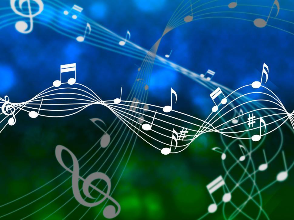 Free Image of Notes Sky Means Sheet Music And Abstract 