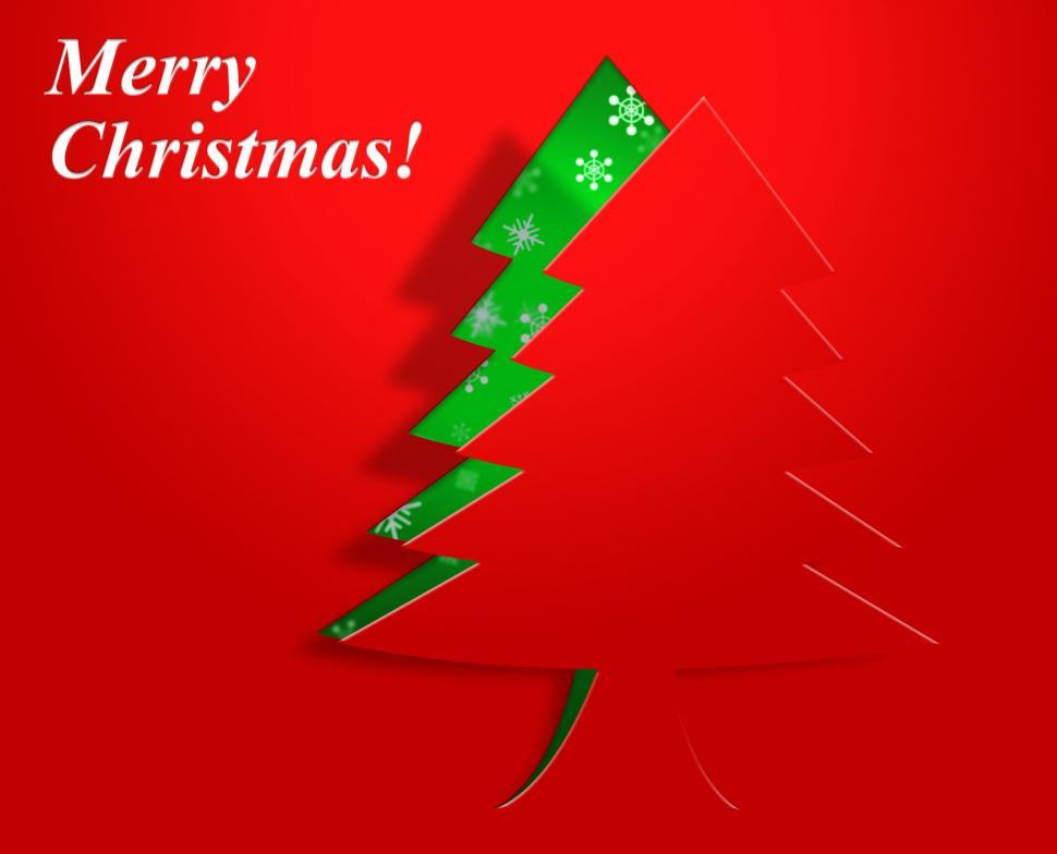 Free Image of Xmas Tree Represents Congratulation Holiday And Seasonal 