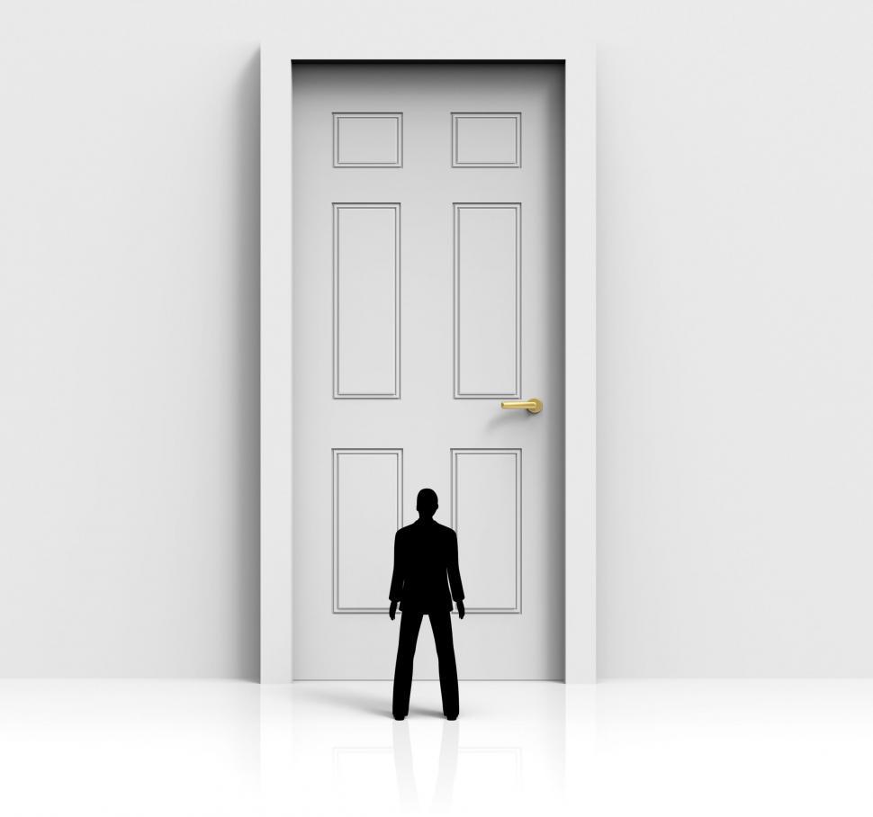 Free Image of Door Mystery Shows Confused Wondering And Doorways 
