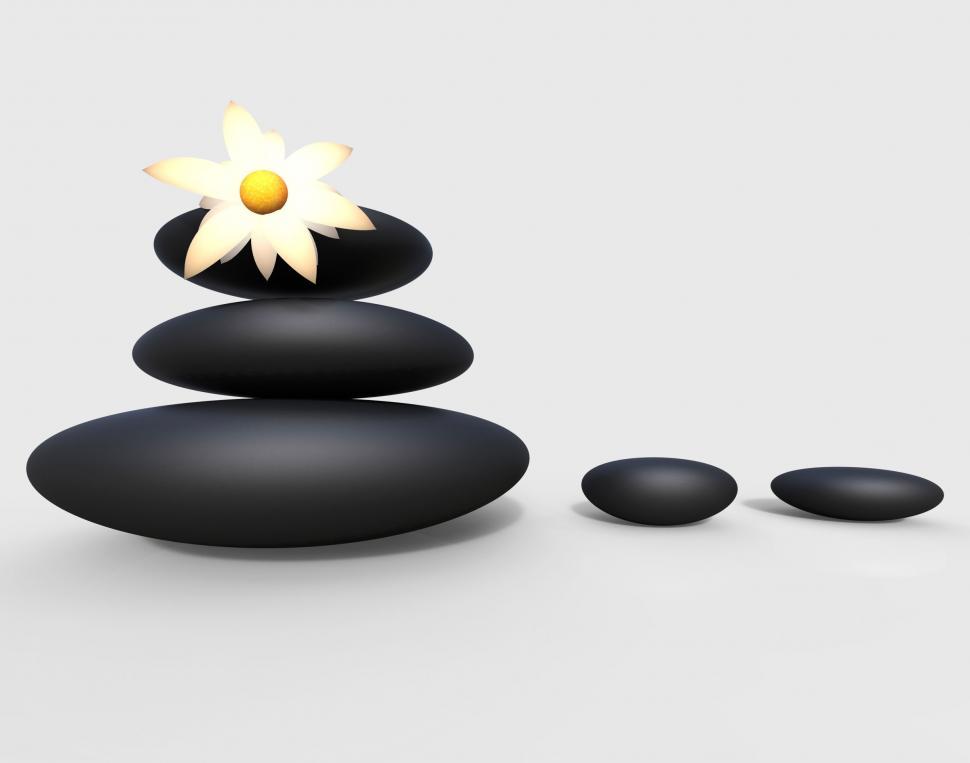 Free Image of Spa Stones Means Bouquet Relaxation And Meditation 
