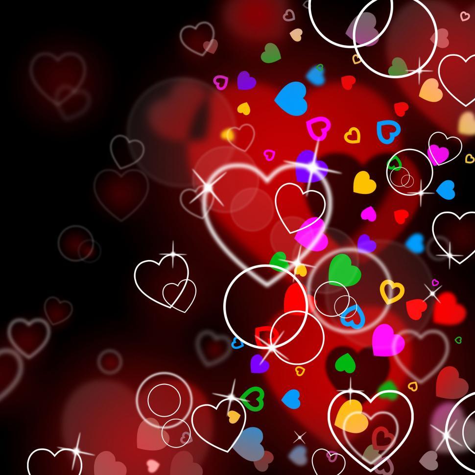 Free Image of Heart Background Indicates Backgrounds Affection And Passion 