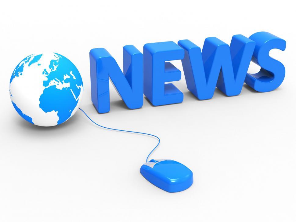 Free Image of News Internet Represents World Wide Web And Article 