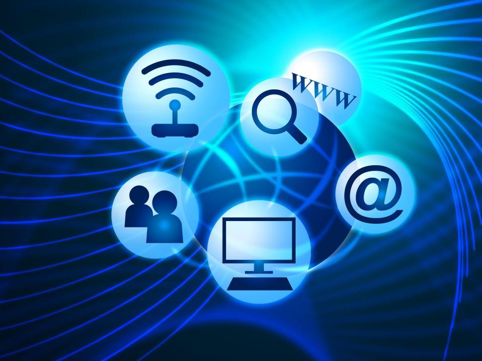 Free Image of Social Media Shows World Wide Web And Blogging 
