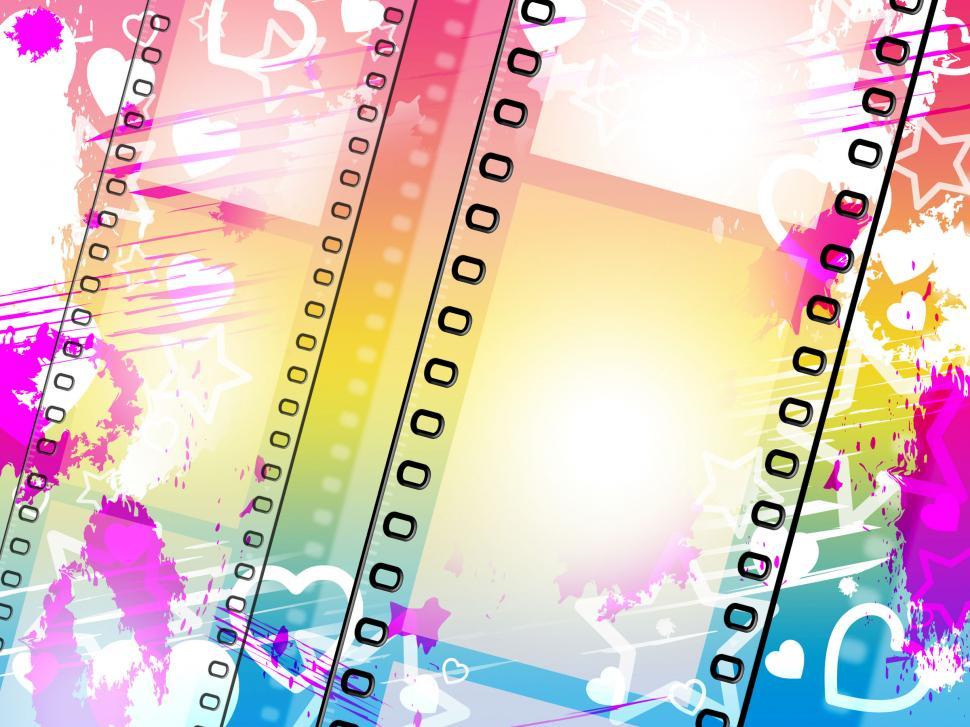 Free Image of Background Filmstrip Indicates Text Space And Blank 