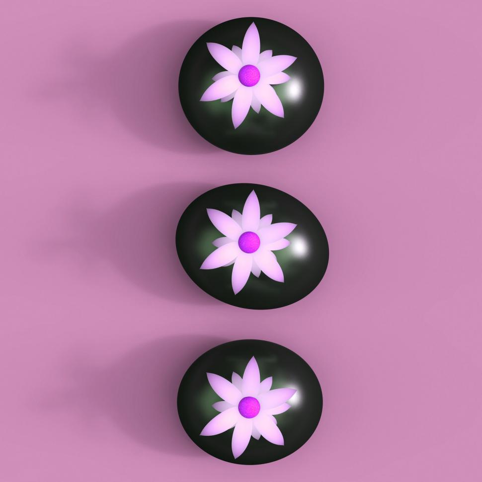 Free Image of Spa Stones Represents Blooming Floral And Flower 