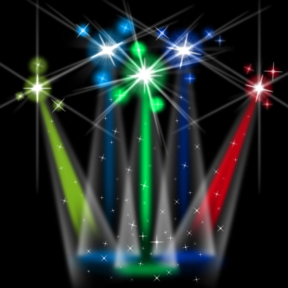 Free Image of Color Red Shows Beam Of Light And Broadway 
