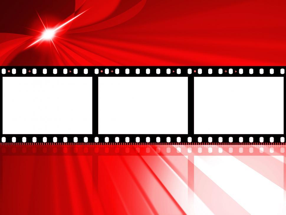 Free Image of Red Glow Represents Camera Film And Celluloid 
