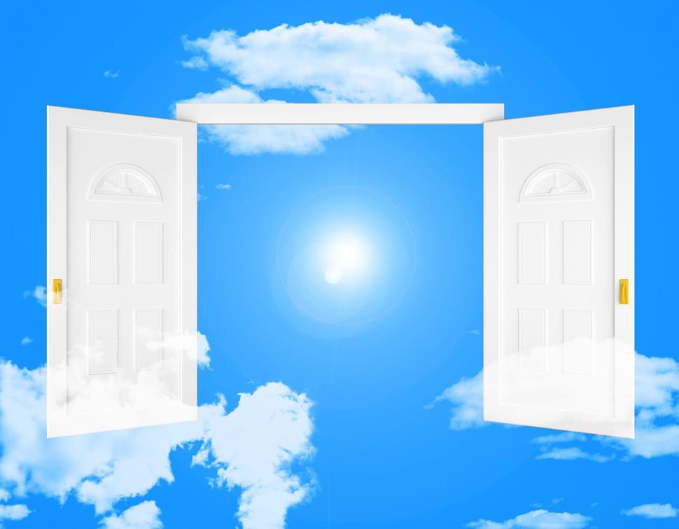 Free Image of Sky Doorway Shows Doorways Doors And Eternity 