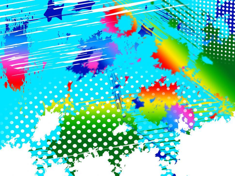 Free Image of Paint Splash Means Colorful Splashed And Spectrum 