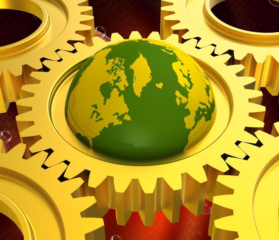Free Image of Global Network Means Keyboard Communication And Globe 