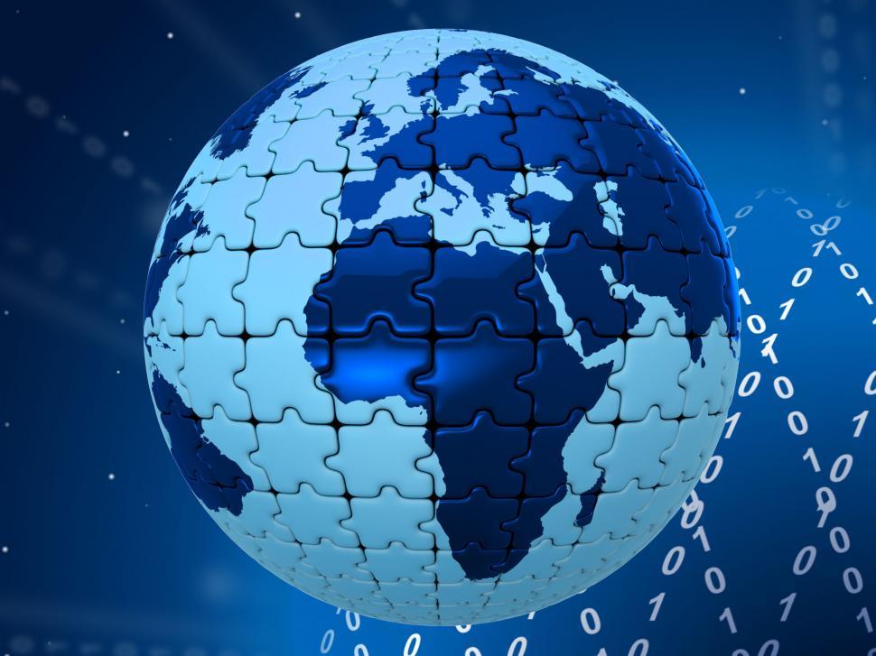 Free Image of World Digital Represents High Tec And Globalise 