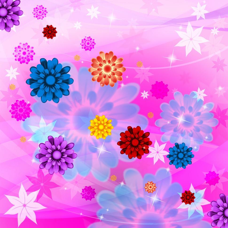 Free Image of Color Flowers Shows Artistic Swirl And Colorful 