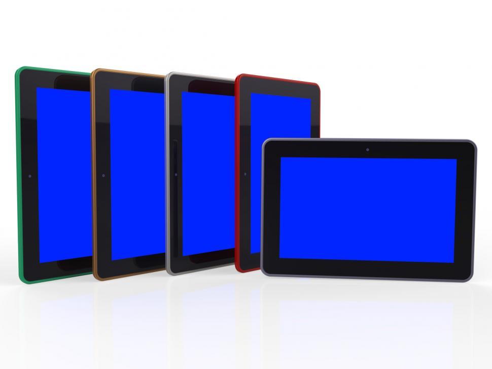 Free Image of Copyspace Tablets Represents Ipad Mobile And Monitor 